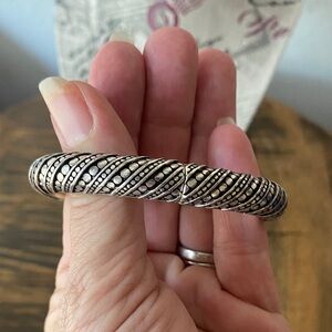 Brighton Intricate Silver Women's Magnetic Bangle